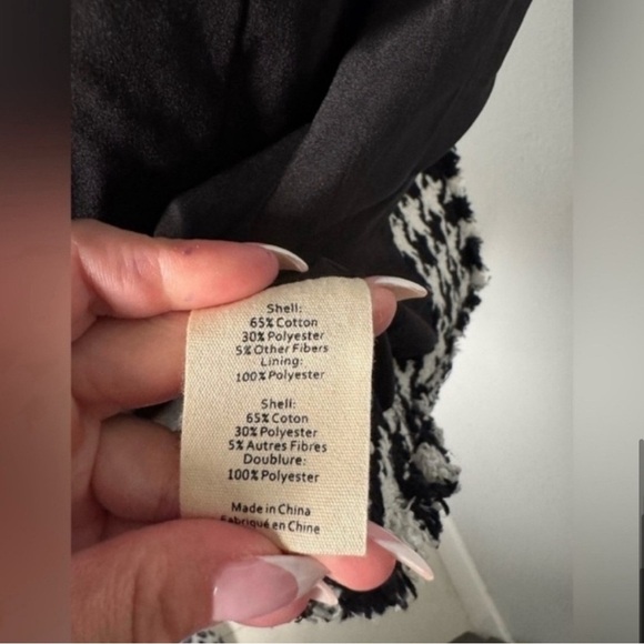 L’agence Adette Houndstooth Black and White Jacket/Size 4 - Picture 8 of 8